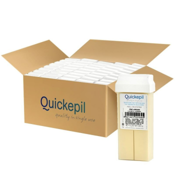 .QUICKEPIL 50 SZT. WOSK DO DEPILACJI ROLKA ZINK-ARGAN 110g Activ
